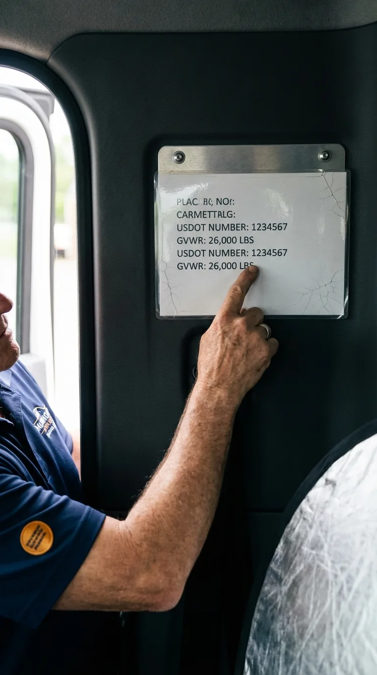 USDOT licensing placard verification in Harwich Port